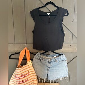 Black Sleeveless Top